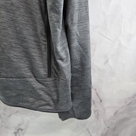 REI Jacket Mens XXL Gray Hooded Full Zip Lightweight Stretch Running Knit Jersey - Picture 4 of 11